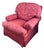 1990s Century Furniture Damask Upholstered Club Chair For Sale