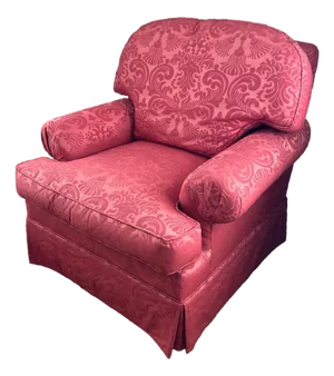 1990s Century Furniture Damask Upholstered Club Chair