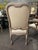 Set of eight matching armchairs by Minton Spidell of Los Angeles. These armchairs feature elegant carved wood frames,...
