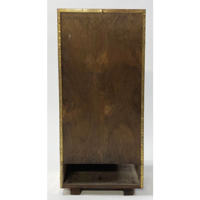 Brass Antique French Repousse Brass Clad Umbrella Stand For Sale - Image 8 of 12