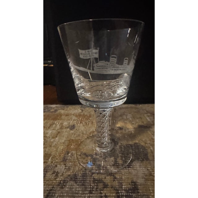 Enhance your barware collection with this exceptional, highly collectible set of six (6) vintage limited-edition crystal...