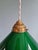 Art Deco Pendant Light in Conical Green Opaline, 1920s For Sale - Image 6 of 14