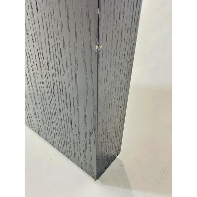 Modern Cerused Black Oak Console Table in the Style of B&b Italia For Sale - Image 15 of 16