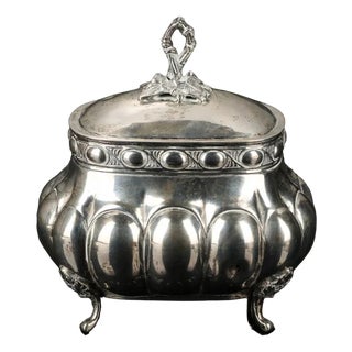 Hallmark 830 Silver Sugar Bowl, Northern Europe For Sale