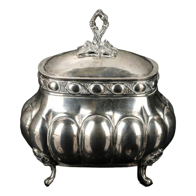 Hallmark 830 Silver Sugar Bowl, Northern Europe For Sale