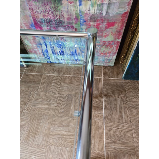 Transparent 1970s Vintage Mid Century Modern Milo Baughman Style Table For Sale - Image 8 of 11