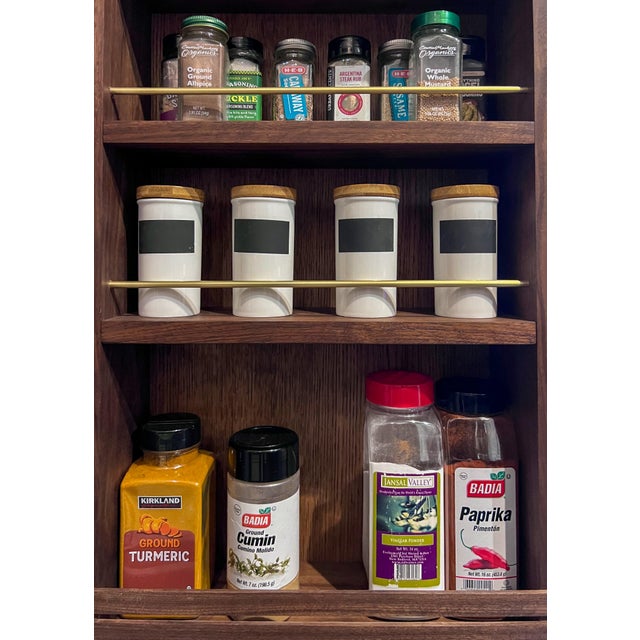 Mid-Century Modern Walnut Spice Rack For Sale - Image 9 of 9