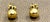 Early 21st Century Round Ball Plain Gold Stud Post Earrings 14 Karat Yellow Gold For Sale - Image 5 of 18
