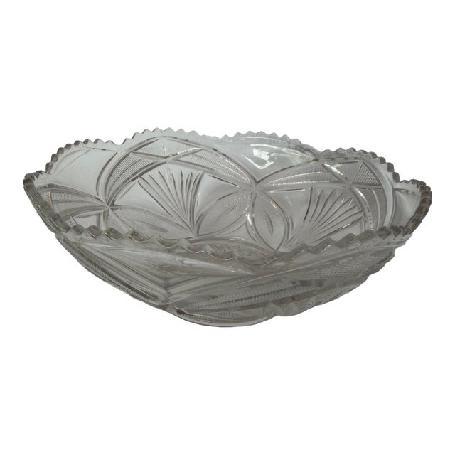 1910 Crystal Candy Dish For Sale