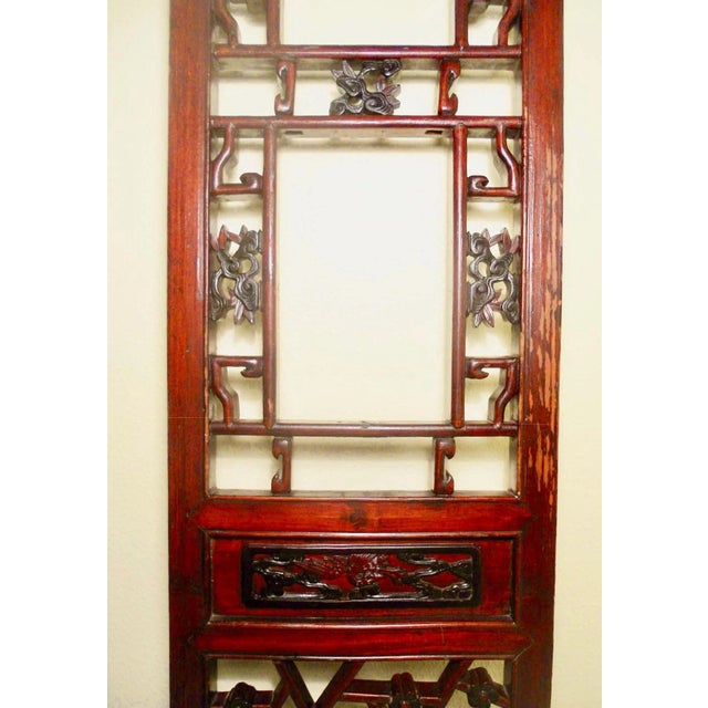 Antique Chinese Screen PanelsCunninghamia wood, Circa 1800-1849 - A Pair For Sale - Image 9 of 11