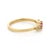 Ruby Red Ruby and Diamond Five-Stone Engagement Band Size 5.5 in 14k Solid Gold For Sale - Image 8 of 16