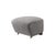Grey smoked oak sahco zero the tired man footstool by Lassen. Dimensions: W 55 x D 53 x H 36 cm. Materials: Textile....