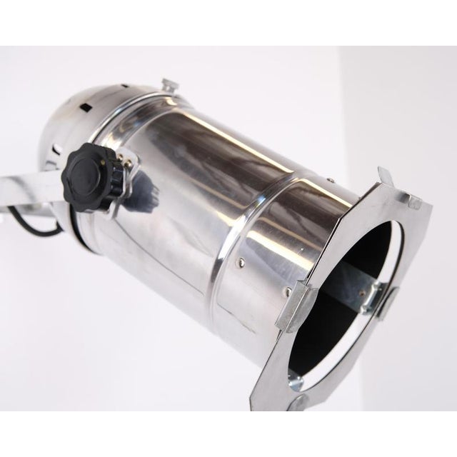 Gold Vintage Spotlight Lamp in Polished Aluminium, 1950s For Sale - Image 8 of 10