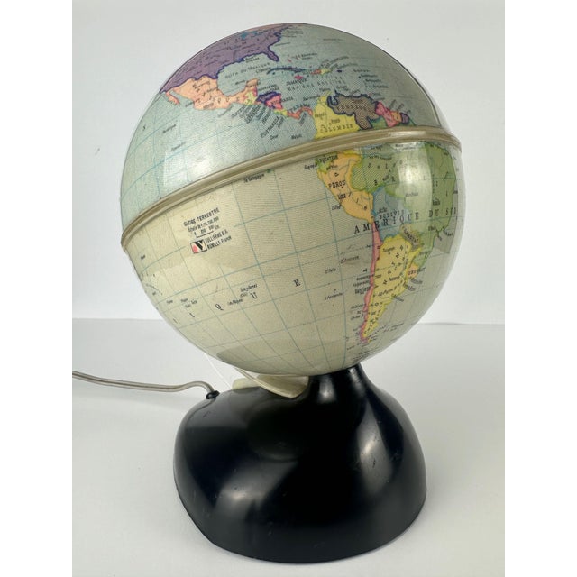 Plastic Vintage Globe Lamp from Globe Terrestre, 1970s For Sale - Image 7 of 13