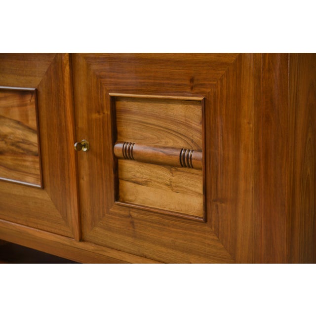 Wood Art Deco Brutalist Sideboard, 1940s For Sale - Image 7 of 13