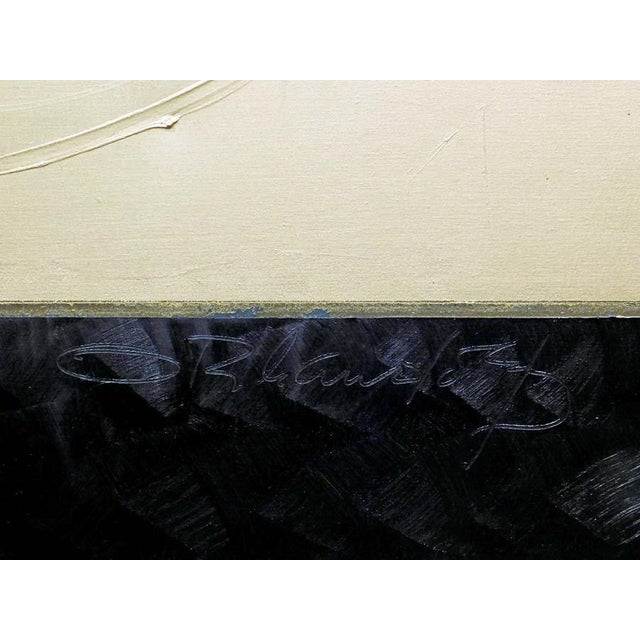 Black Orlando Agudelo-Botero "Untitled"Acrylic 48x48 Canvas Hand Signed Coa Make Offer For Sale - Image 8 of 12