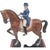 Brown Fitz and Floyd Equestrian Clock Sculpture – Dressage Horse and Rider Figurine For Sale - Image 8 of 11