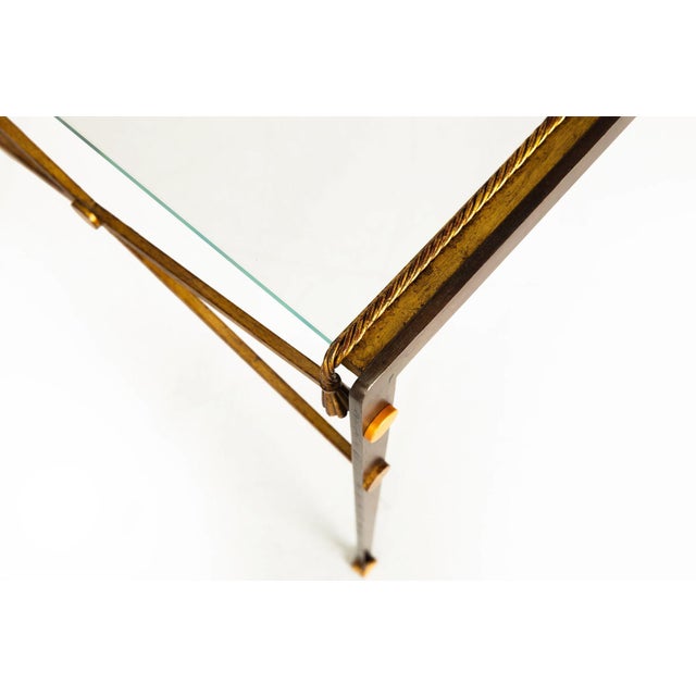 Pair of French Vintage Mid-Century Modern Iron Nesting Tables Ca. 1940-50 For Sale - Image 10 of 15