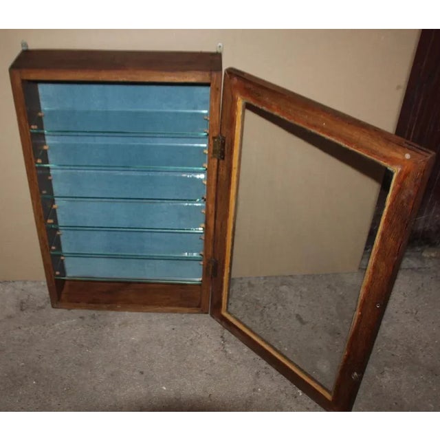 Wooden Display Cabinet with Glass Shelves For Sale - Image 4 of 11