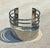 Vintage Silver Minimalist Adjustable Cuff Bracelet For Sale - Image 9 of 10