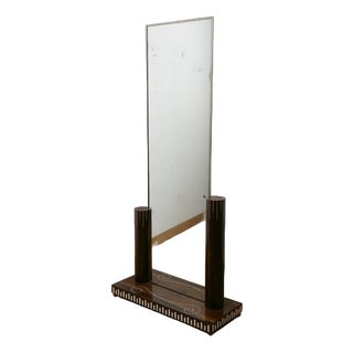 Art Deco Floor Standing Mirror attributed to Émile-Jaques Ruhlmann, 1920s For Sale