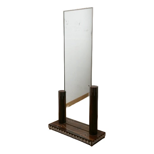Art Deco Floor Standing Mirror attributed to Émile-Jaques Ruhlmann, 1920s For Sale
