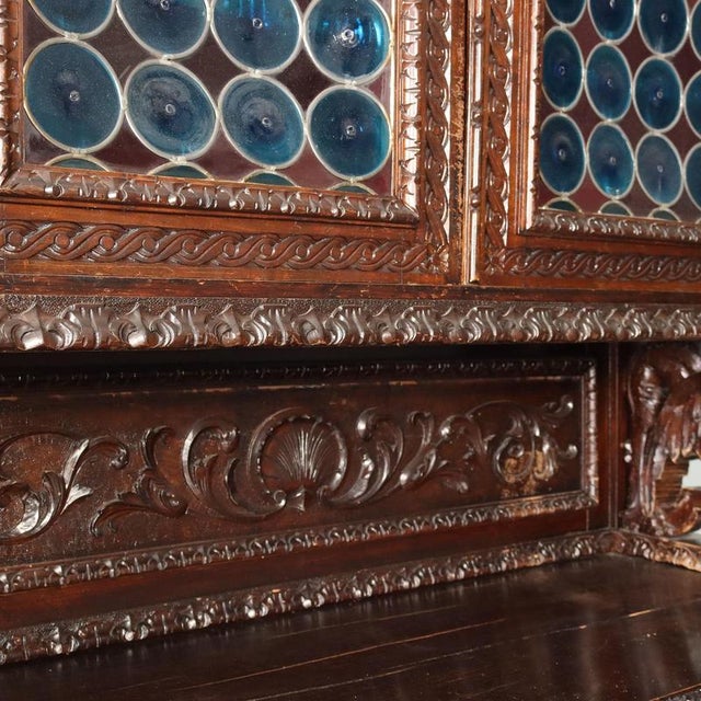 19th Century Neo-Baroque Walnut Sideboard, Italy For Sale - Image 9 of 16