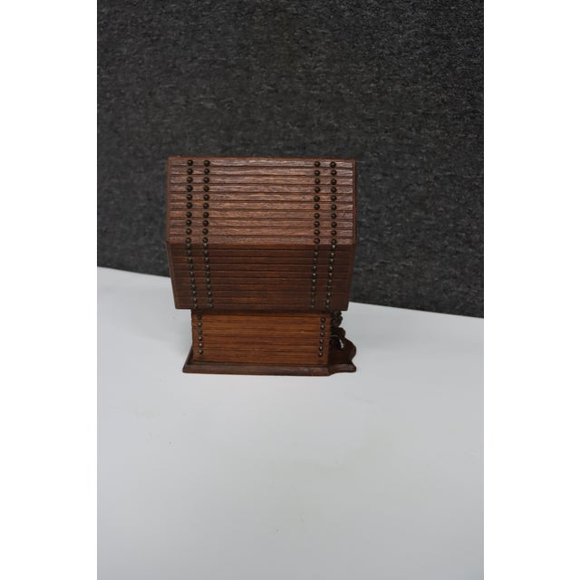 Antique Black Forest Carved Wooden Cigar Humidor Box For Sale - Image 12 of 13