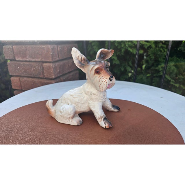 Ceramic Porcelain Terrier Dog Figurine from Steatyt Katowice, 1960s. For Sale - Image 7 of 7