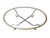 Late 20th Century Hollywood Regency Gilt Wrought Iron Glass Top Oval Cocktail Table For Sale In Houston - Image 6 of 16