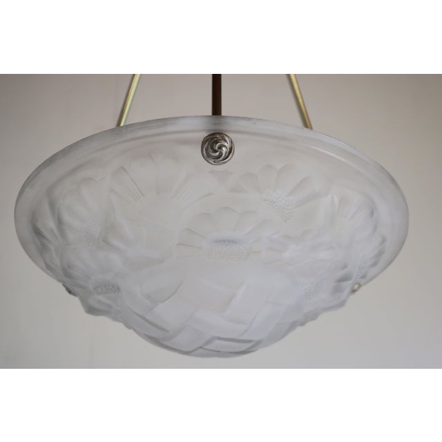 Art Deco Pendant Light by David Gueron Degue, 1930 For Sale - Image 9 of 11
