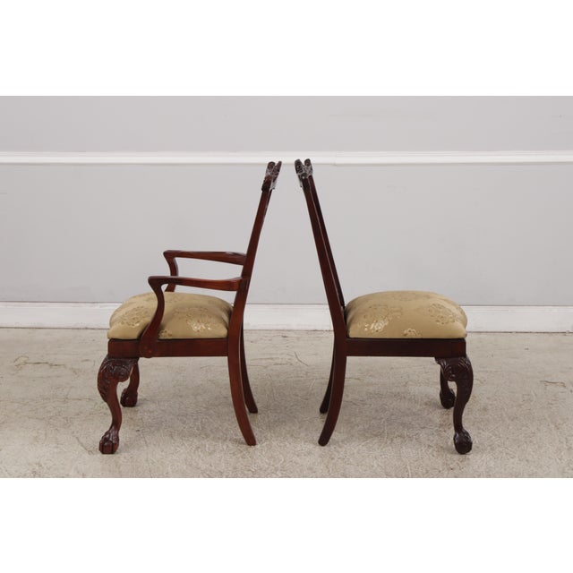 Set of 8 Thomasville Mahogany Dining Chairs For Sale In Philadelphia - Image 6 of 18