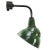 1950s Vintage Industrial Green Enamel & Cast Iron Wall Lamp from Benjamin, USA For Sale - Image 5 of 5