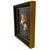 Vintage Miniature Oil Painting of Napoleon Crossing the Alps After Jacques-Louis David - Small Framed French Imperial Portrait Oil on Board For Sale In San Diego - Image 6 of 10