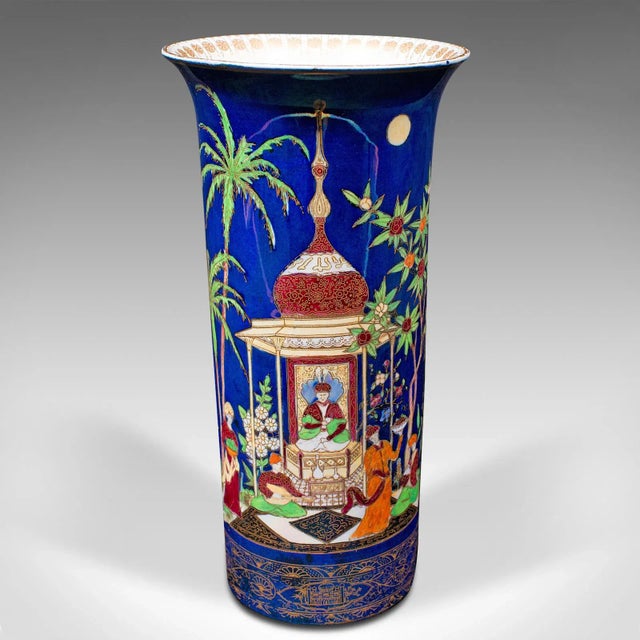 1920s Antique English Ceramic Decorative Vase For Sale - Image 10 of 13