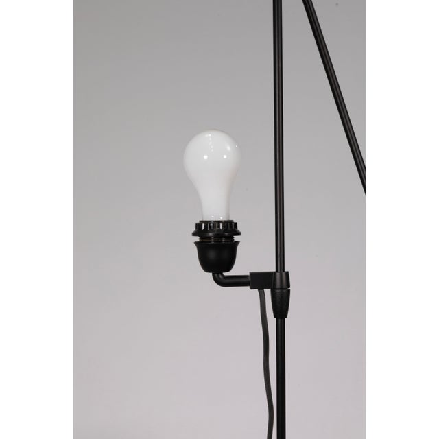 Pair of Adjustable Italiana Luce Black Rod Table Lamps For Sale - Image 4 of 9