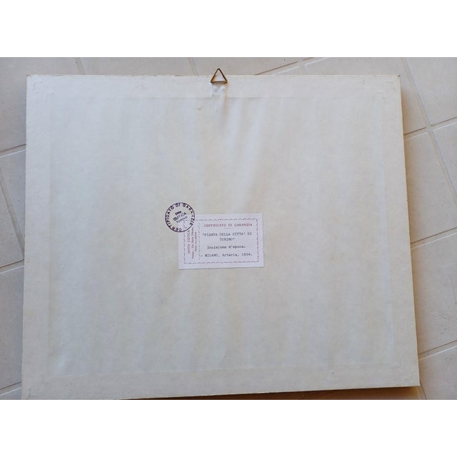 Antique Map Engraving of the City Plan of Turin from Stamperia Artaria Milano, 1834 For Sale - Image 4 of 7