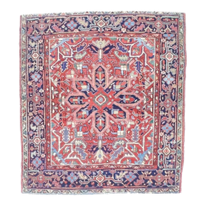Antique Persian Heriz Wool Rug