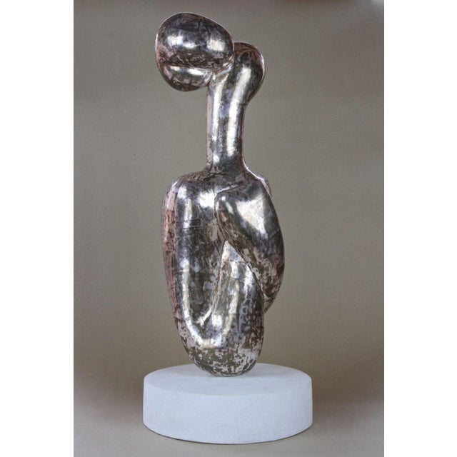 Abstract Silvered Sculpture by M. Treml, 2018 For Sale - Image 14 of 18