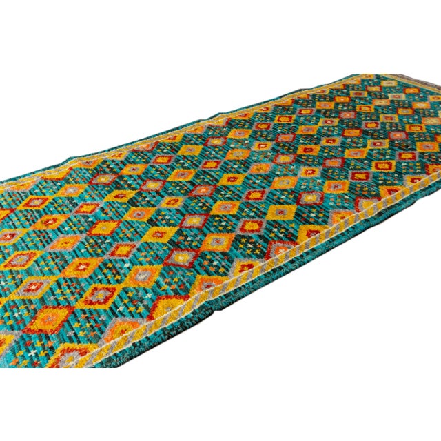 21st Century Modern Gabbeh Rug, 2'9" X 7'0" For Sale - Image 9 of 12