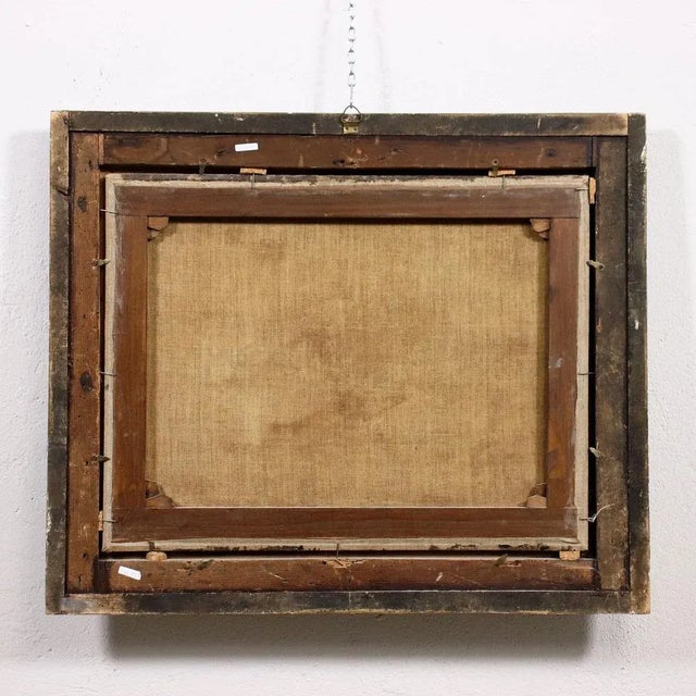 Genoese School Artist, The Monk's Lunch, 18th Century, Oil on Canvas, Framed For Sale - Image 11 of 13