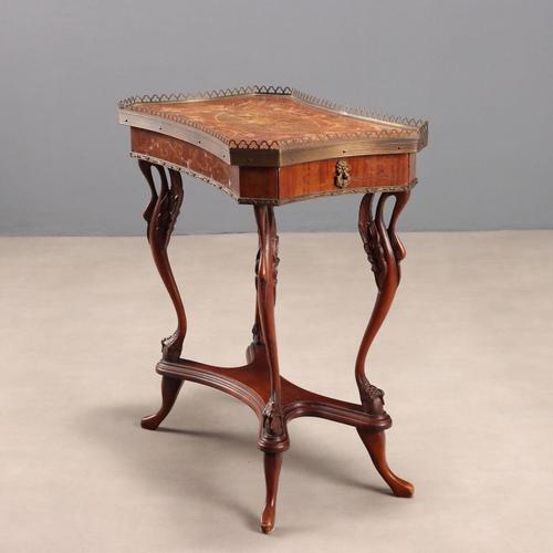 Small Antique Fruit Wood Bois de Rose Table, 20th Century For Sale - Image 6 of 14