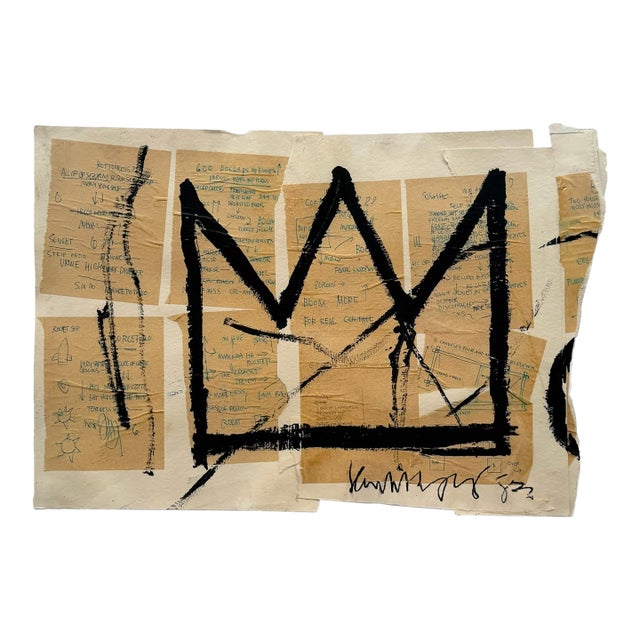 Jean Michel Basquist (1960-1988), Untitled (Crown), 1982, Copyright Estate of Jean Michel Basquiat, Licensed by Artestar New York, Printed in the Uk For Sale