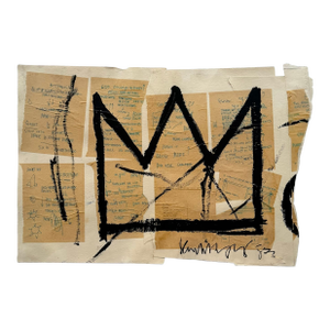 Jean Michel Basquist (1960-1988), Untitled (Crown), 1982, Copyright Estate of Jean Michel Basquiat, Licensed by Artestar New York, Printed in the Uk