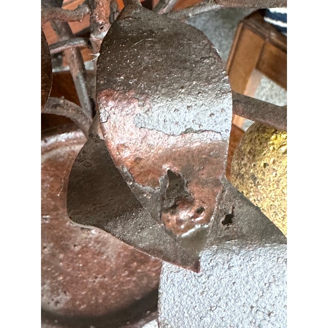 Brown Antique Tole Topiary With Stone Lemons For Sale - Image 8 of 11