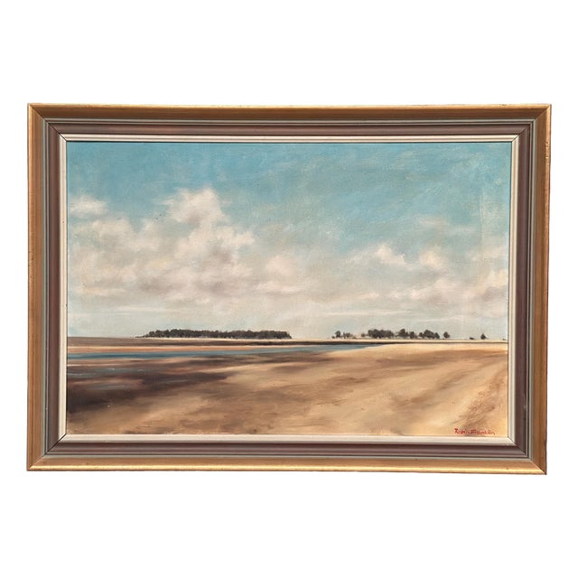 Robin Franklin, Wells Next the Sea, 1960s, Oil on Canvas, Framed For Sale