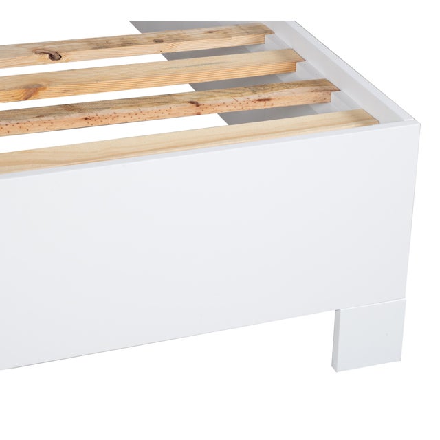 Finn Platform Bed Twin Extra Long - White For Sale - Image 11 of 12