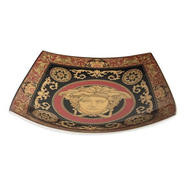 Curved Medusa Bowl by Versace for Rosenthal, 1993 For Sale