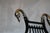 1950s Iron Lyre Back Settee With Brass Swan Heads & Paw Feet by Samuel Copelon For Sale - Image 18 of 18