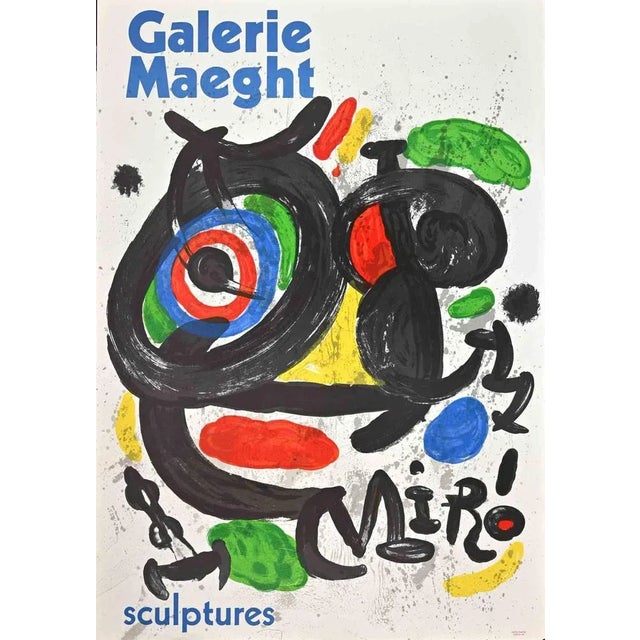 Vintage Poster Exhibition Galerie Maeght is a vintage Lithograph and Offset poster realized after Joan Mirò (1893-1983) in...